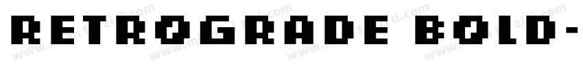 Retrograde Bold字体转换